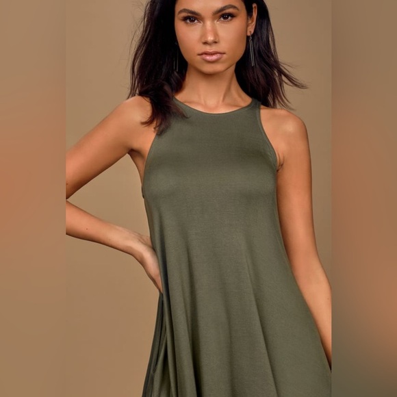 Tupelo Honey Olive Green Dress XS - Picture 3 of 7
